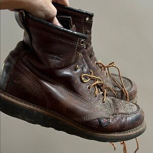 Thorogood 120 Men's Brown Leather Work Boots - Classic Lace-Up